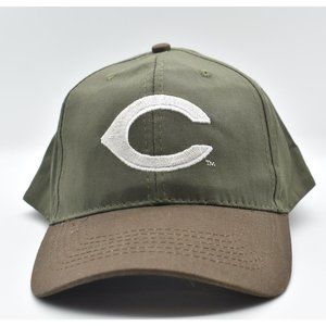 Cincinnati Reds MLB Green Olive Brown Hat Cap Promo Logo Adjustable